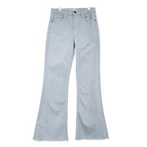 Light Blue Women's Cropped Flare Jeans